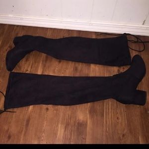 Suede Over the Knee Boots